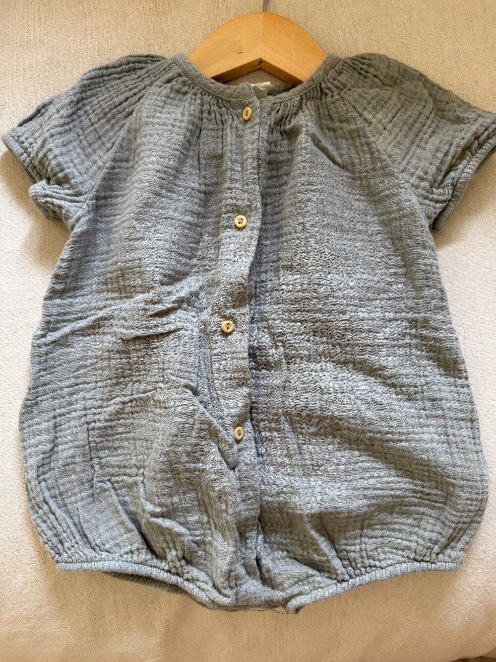 H&M Sage Green Romper 6M